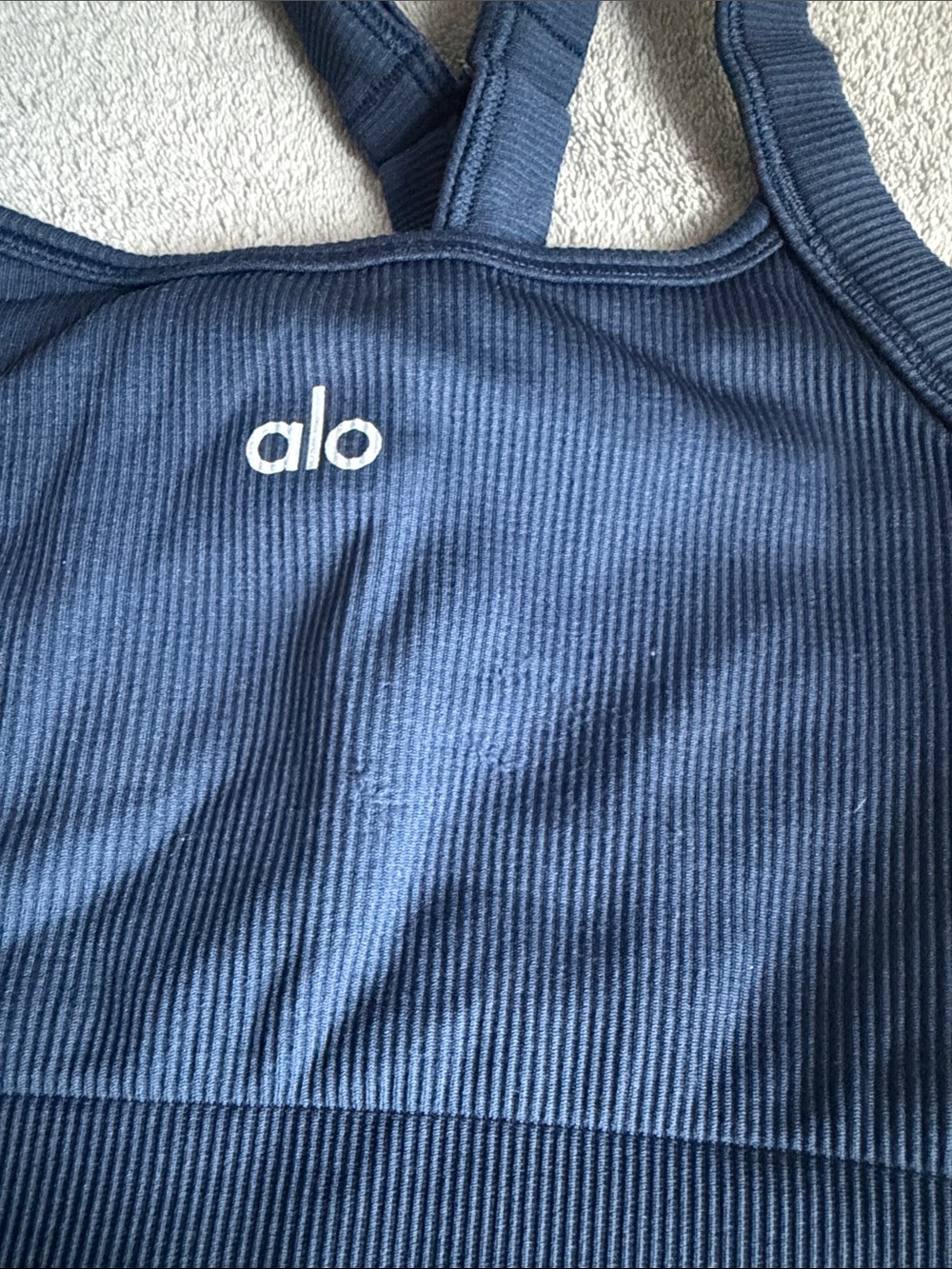 Alo Seamless Ribbed Favorite Bra Tank - Picture 4 of 6